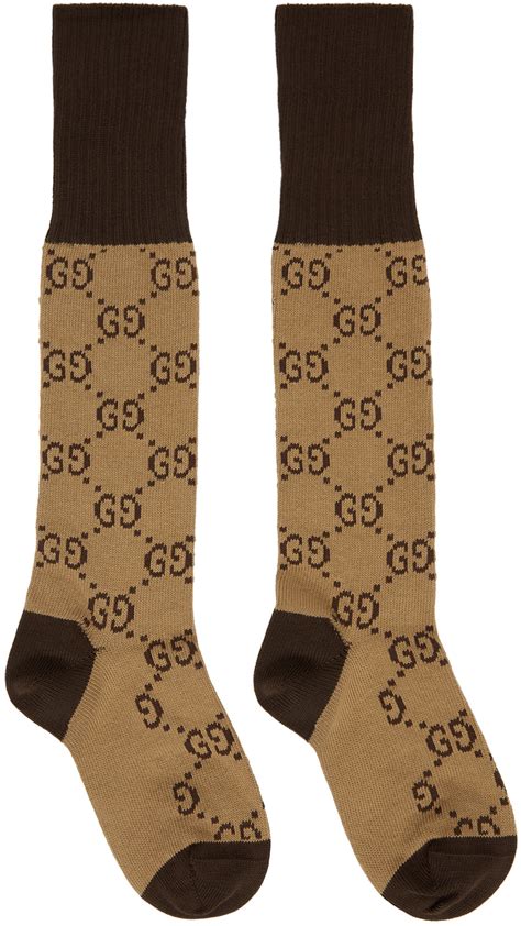 gucci socks beige|Gucci socks women.